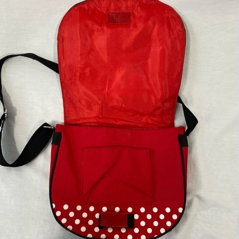 Hello Kitty red white polka dot mini messenger bag